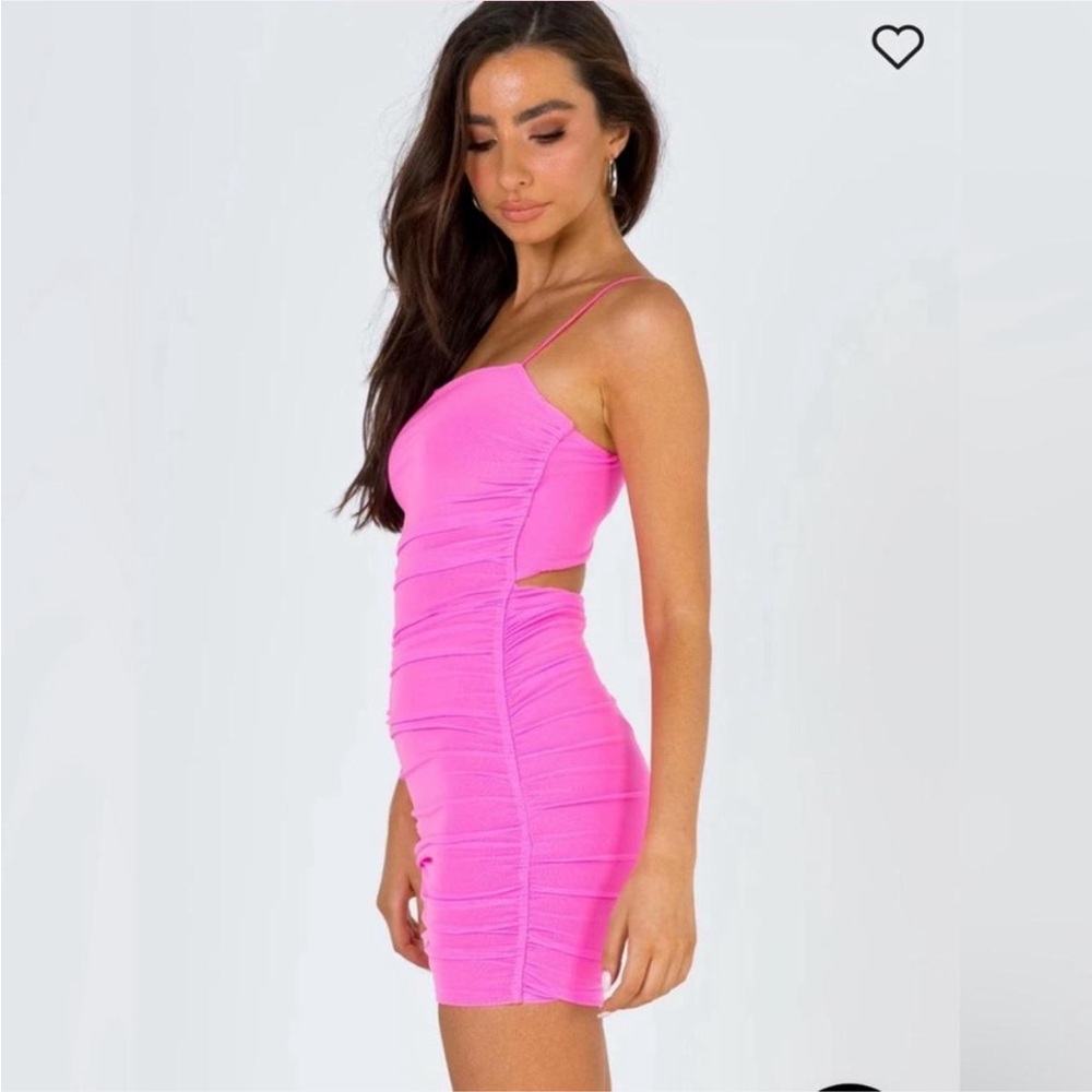 Princess Polly Pink Strapless Bodycon Dress